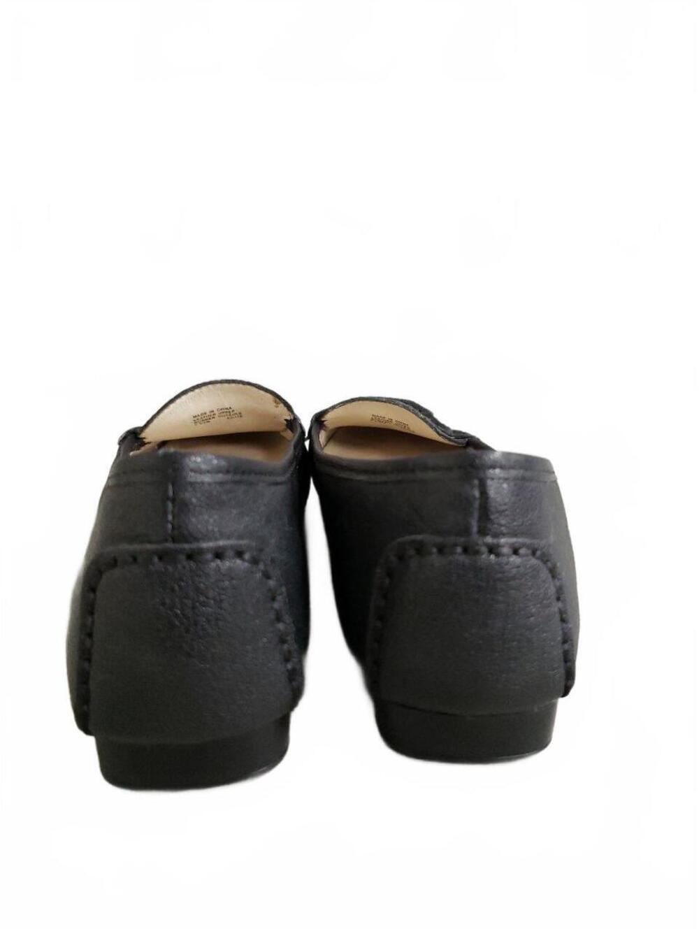 Michael Kors Size 7.5 Black Leather Loafer Flats - Picture 8 of 8